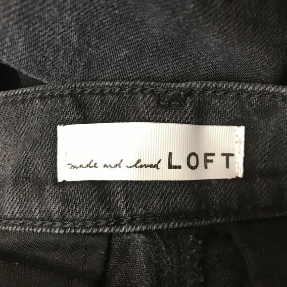 LOFT - WOMEN'S 28/6 - BLACK 4 POCKET WIDE LEG THE TROUSER JEANS - Picture 9 of 9